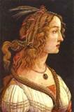 Портрет молодой женщины . 1480-1485 82 x 54 см Дерево, темпера