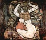 Эгон Шиле.Молодая мать. 1914. 100 x 120 см. Холст, масло